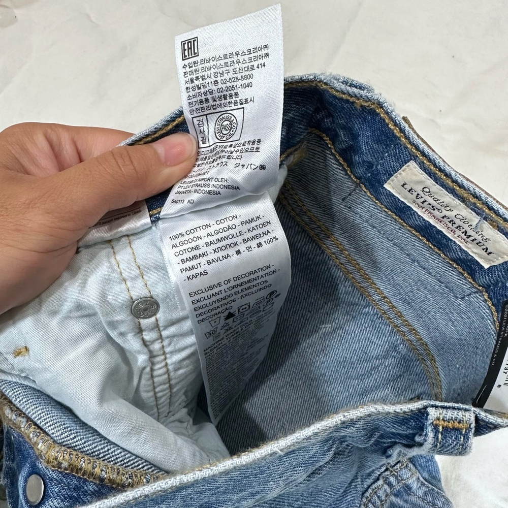 LEVI'S LUXOR STREET 501 MID THIGH SHORTS - Picture 9 of 12